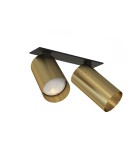 Recessed ceiling spotlights - Nowodvorski MONO SURFACE Flush Mounted Spot Max wattage 10W only LED GU10 Brass 7745 - product 1