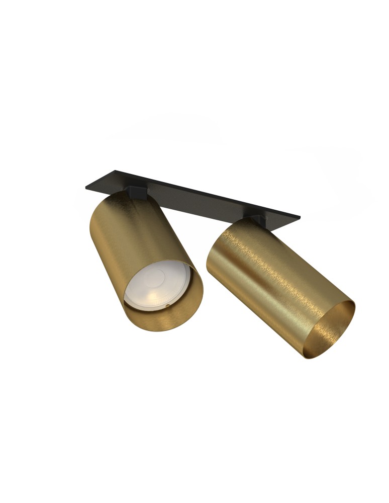 Recessed ceiling spotlights - Nowodvorski MONO SURFACE Flush Mounted Spot Max wattage 10W only LED GU10 Brass 7745 - product kolory-swiatla.pl 1