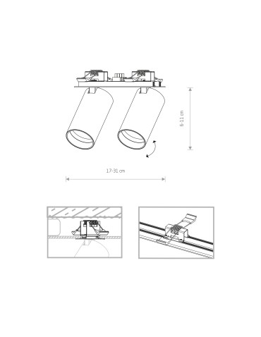 Nowodvorski MONO SURFACE Spot Podtynkowa Max moc 10W only LED GU10 Mosiądz 7745 - produkt 2