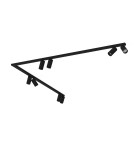 Spotlight ceiling lamps - Nowodvorski MONO CORNER 2x150 Reflector/Spot Max power 10W only LED GU10 Black 7721 - product 1