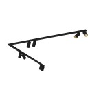 Spotlight ceiling lamps - Nowodvorski MONO CORNER 2x150 Reflector/Spot Max power 10W only LED GU10 Black 7700 - product 1