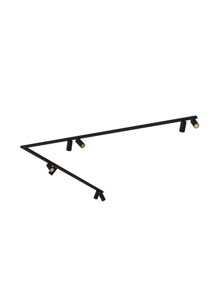 Spotlight ceiling lamps - Nowodvorski MONO CORNER 2x200 Reflector/Spot Max power 10W only LED GU10 Black 7702 - product kolory-swiatla.pl 1