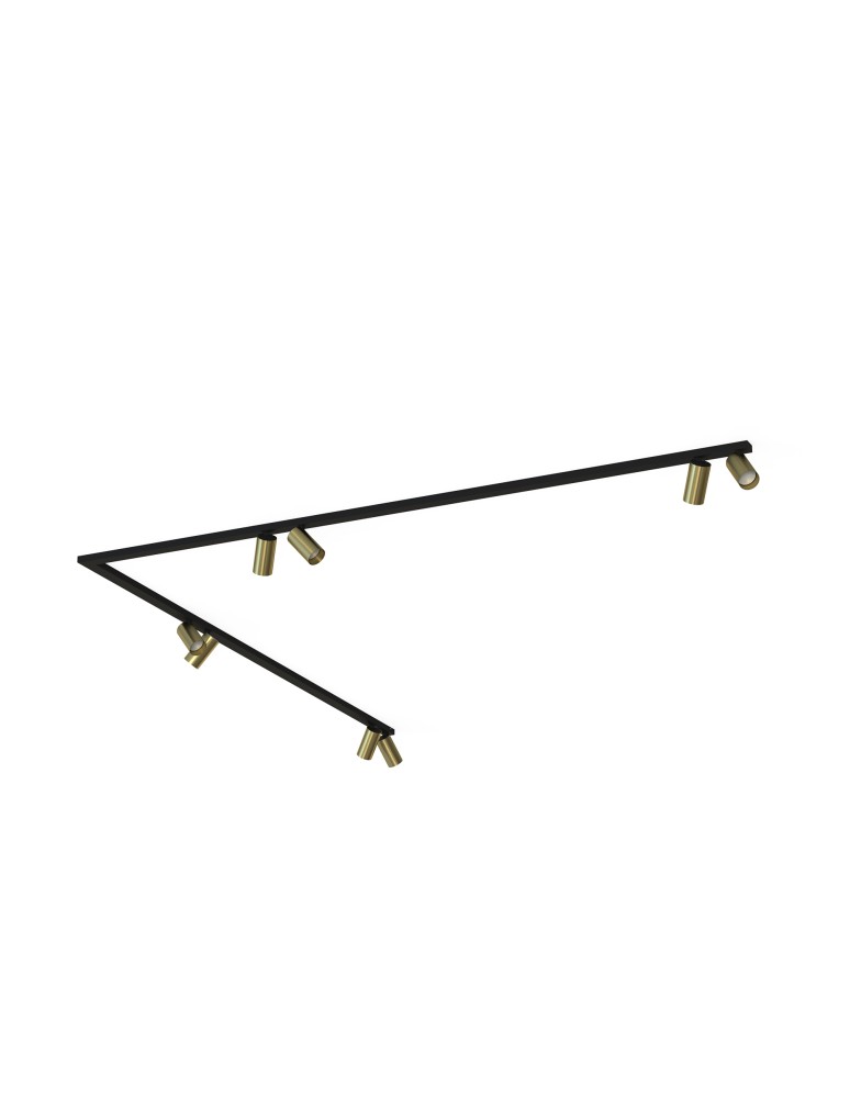 Spotlight ceiling lamps - Nowodvorski MONO CORNER 2x200 Reflector/Spot Max power 10W only LED GU10 Brass 7757 - product kolory-swiatla.pl 1