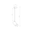 Ceiling spotlights - Nowodvorski MONO LONG M Reflector/Spot Max power 10W only LED GU10 Black 7728 - product 2