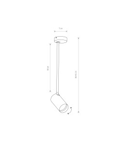 Nowodvorski MONO LONG M Reflektor/Spot Max moc 10W only LED GU10 Biały 7725 - produkt 2