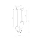 Recessed ceiling spotlights - Nowodvorski MONO LONG Reflector/Spot Max wattage 10W only LED GU10 Brass 7733 - product 2