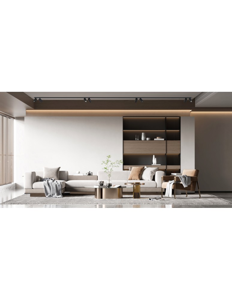 Spotlight ceiling lamps - Nowodvorski MONO 2x200 Reflector/Spot Max power 10W only LED GU10 Black 7722 - product kolory-swiatla.pl 3