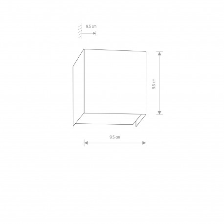 Nowodvorski CUBE Ścienna Kinkiet Max moc 1x35W G9 Biały 5266