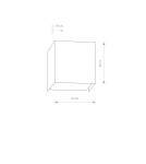 Minimalist wall lamps - Nowodvorski CUBE Wall Mounted Max power 1x35W G9 Silver 5267 - product 2