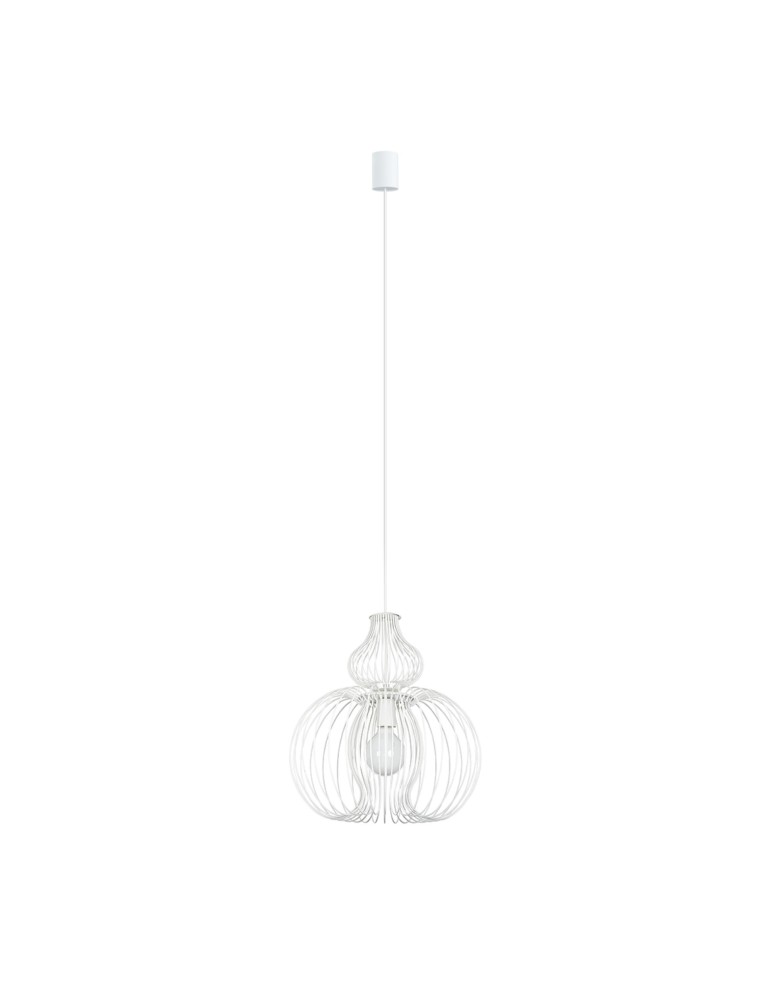 Pendant lamps - Nowodvorski MEKNES Suspended Ceiling Max power 1x60W E27 White 5297 - product kolory-swiatla.pl 1
