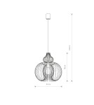Pendant lamps - Nowodvorski MEKNES Suspended Ceiling Max power 1x60W E27 White 5297 - product 2