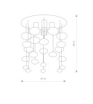 Pendant lamps - Nowodvorski SALVA E Ceiling Plafond/Suspended Max power 5x35W GU10 Chrome 5428 - product 2