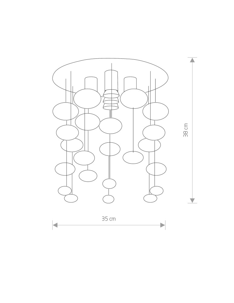 Pendant lamps - Nowodvorski SALVA E Ceiling Plafond/Suspended Max power 5x35W GU10 Chrome 5428 - product kolory-swiatla.pl 2