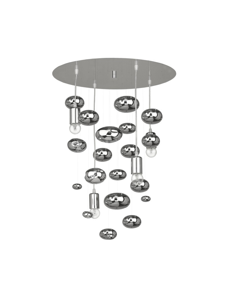 Pendant lamps - Nowodvorski SALVA G Ceiling Plafond/Suspended Max power 4x60W E27 Chrome 6845 - product kolory-swiatla.pl 1