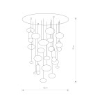 Pendant lamps - Nowodvorski SALVA G Ceiling Plafond/Suspended Max power 4x60W E27 Chrome 6845 - product 2