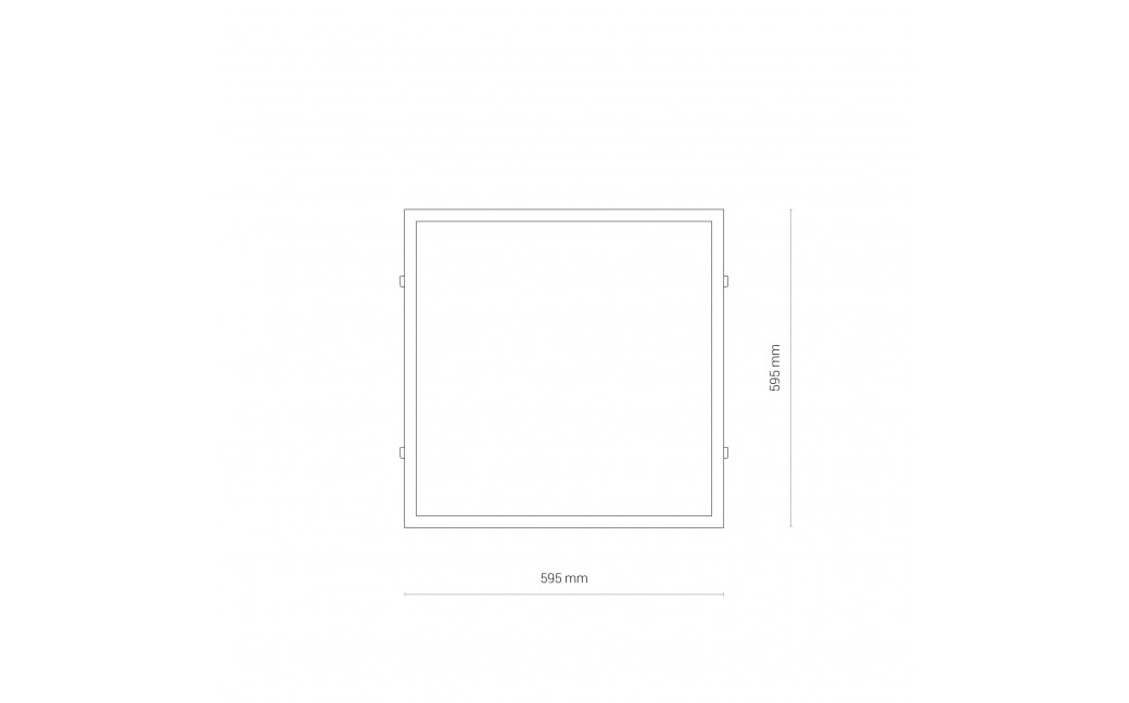 Nowodvorski CL ITAKA LED 40W 4000K ANGLE 100 Oświetlenie komercyjnePlafony LED Max moc 1x40W LED Biały 8456