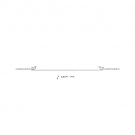 Nowodvorski CL ITAKA LED 40W 4000K ANGLE 100 Oświetlenie komercyjnePlafony LED Max moc 1x40W LED Biały 8456