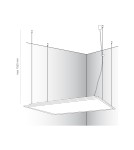 Flush-mounted office lamps - Nowodvorski CL ITAKA LED 40W 4000K ANGLE 100 Commercial LightingLED Max wattage 1x40W LED White 8456. - product 8