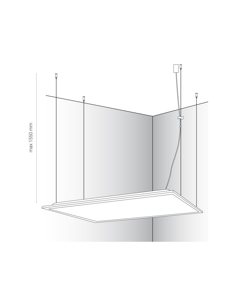 Flush-mounted office lamps - Nowodvorski CL ITAKA LED 40W 4000K ANGLE 100 Commercial LightingLED Max wattage 1x40W LED White 8456. - product kolory-swiatla.pl 8