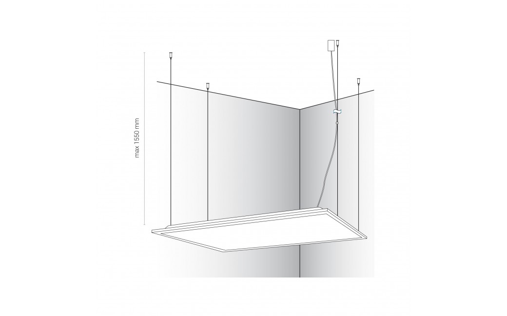 Nowodvorski CL ITAKA LED 40W 4000K ANGLE 100 Oświetlenie komercyjnePlafony LED Max moc 1x40W LED Biały 8456