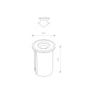 Overhead and ground lights - Nowodvorski PICCO LED M Exterior Mounted Max power 1W LED IP67 Silver 9105 - product 2