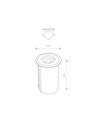 Nowodvorski PICCO LED M Exterior Mounted Max power 1W LED IP67 Silver 9105 - product 2