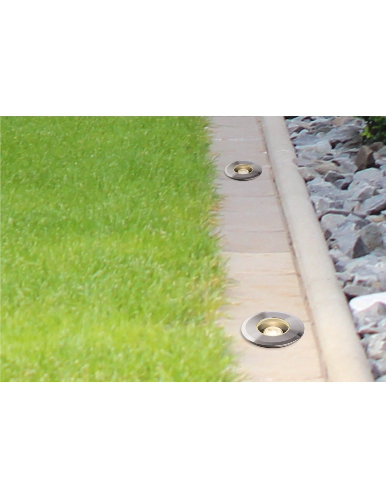 Overhead and ground lights - Nowodvorski PICCO LED M Exterior Mounted Max power 1W LED IP67 Silver 9105 - product kolory-swiatla.pl 3