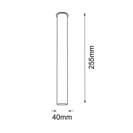 Amplex Plafon Akadi - Mosiądz polerowany-czarny (255 mm) 8875