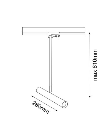 Amplex Spot Akadi T R2 - Mosiądz polerowany-czarny - Szynoprzewód 3F 230V 8881 - produkt 2
