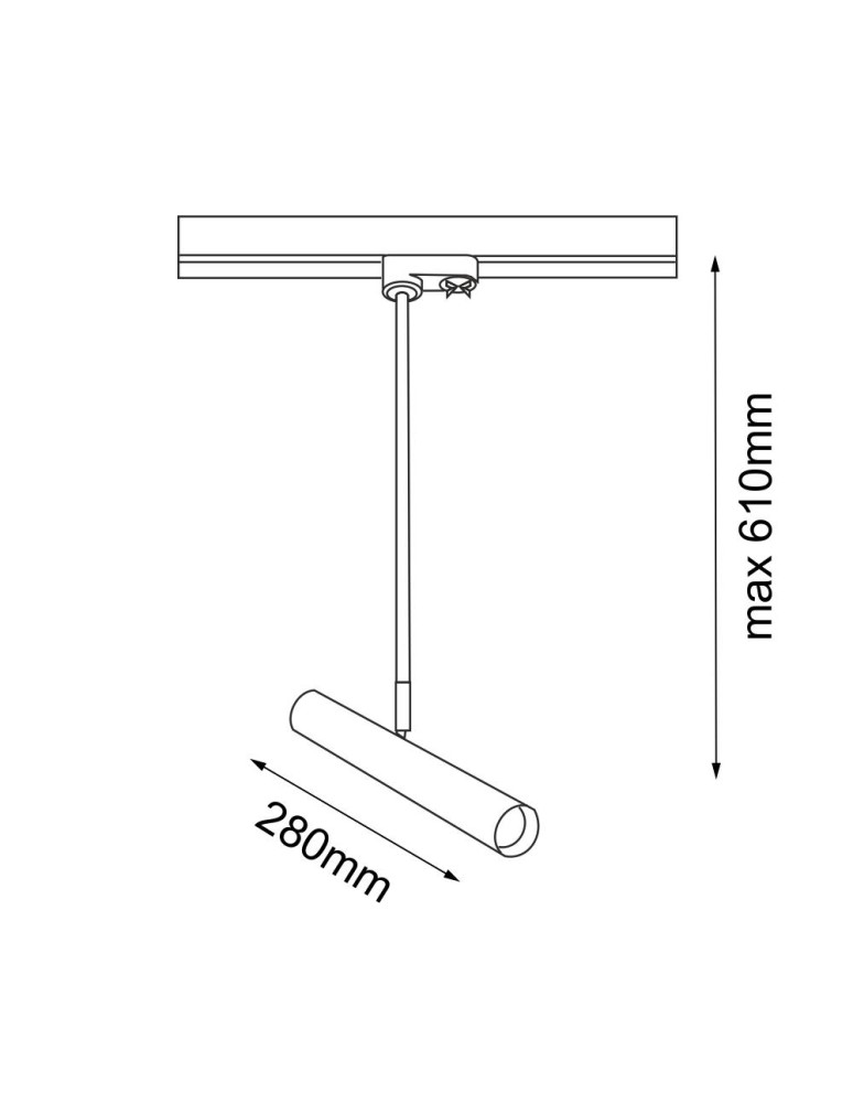 Track lighting - Amplex Spot Akadi T R2 - Polished brass-black - 3F 230V busbar 8881 - product kolory-swiatla.pl 2