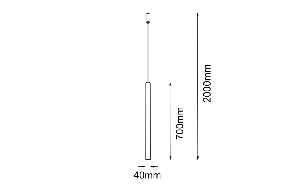 Amplex Lampa wisząca Akadi 1 - Mosiądz polerowany-czarna (700 mm) 8883