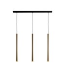 Pendant lamps on a strip - Amplex Akadi 3 pendant lamp - polished brass-black (700 mm) 8885 - product 1