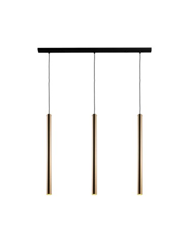 Amplex Akadi 3 pendant lamp - polished brass-black (700 mm) 8885