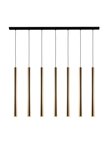 Amplex Akadi 7 pendant lamp - Polished brass-black (700 mm) 8889