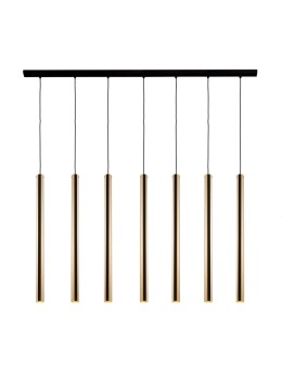 Amplex Lampa wisząca Akadi 7 - Mosiądz polerowany-czarna (700 mm) 8889