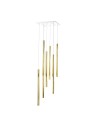 Amplex Akadi 8 pendant lamp - Polished brass-white (700 mm) 8892