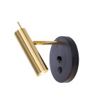 Reading wall lamps - Amplex Wall lamp Amos - Polished brass-black 8905 - product 1