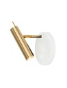 Amplex Kinkiet Amos - Mosiądz polerowany-biały 8906