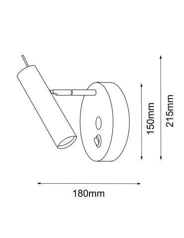 Amplex Wall lamp Amos - Polished brass-white 8906 - product 2