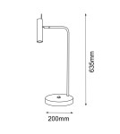 Table lamps - Amplex Amos table lamp - Polished brass-black (635 mm) 8909 - product 2