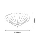 Classic ceiling lamps - Amplex Plafond Bacelo 45 - Polished brass-silver (160 mm) 8159 - product 2