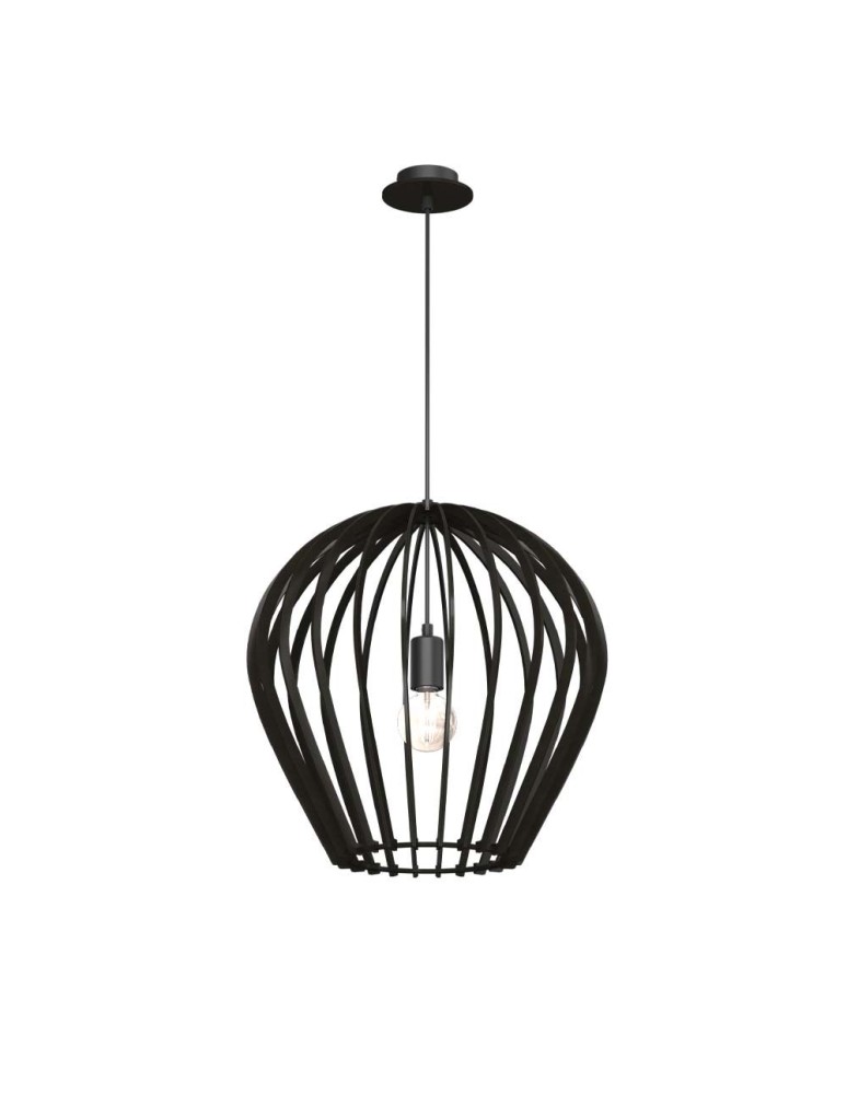 Pendant lamps - Amplex Bala pendant lamp - Black plywood (460 mm) 5019 - product kolory-swiatla.pl 1