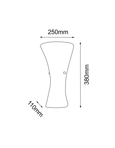 Amplex Kinkiet Button - Mosiądz polerowany-złoty (380 mm) 8170 - produkt 2