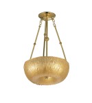 Classic chandeliers - Amplex Button 45 pendant lamp - Polished brass-gold (450 mm) 8176 - product 1
