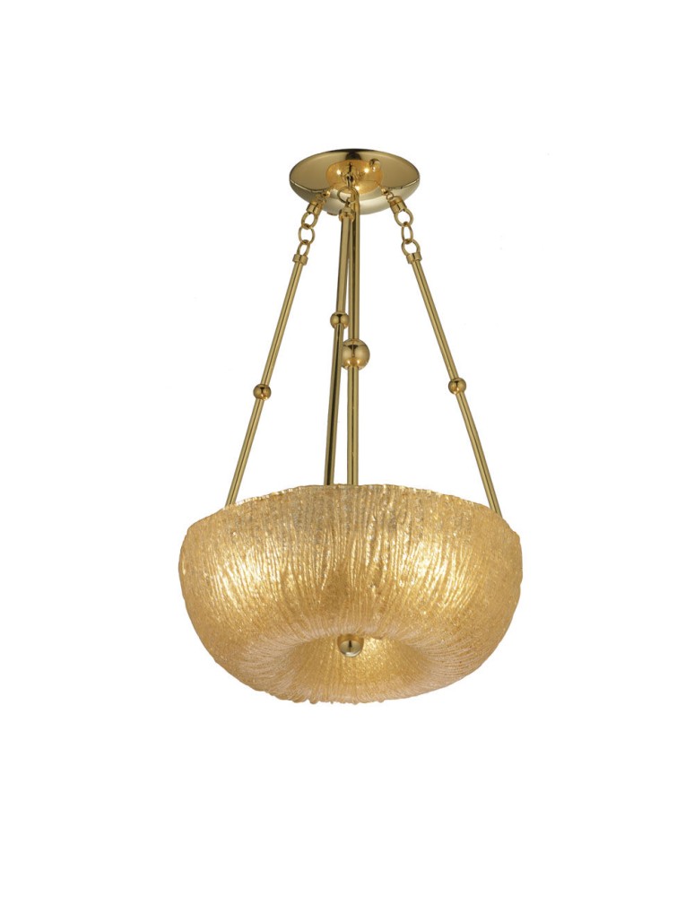 Classic chandeliers - Amplex Button 45 pendant lamp - Polished brass-gold (450 mm) 8176 - product kolory-swiatla.pl 1