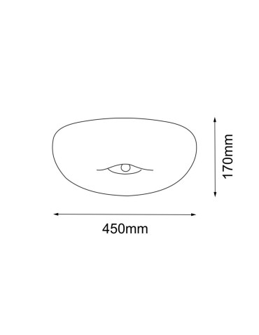 Amplex Plafon Button 45 - Mosiądz polerowany-złoty (170 mm) 8182 - produkt 2