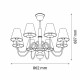 Amplex Lampa wisząca Deria - Platyna (862 mm) 5099