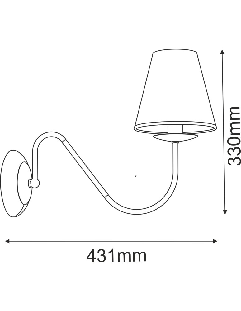 Classic wall lamps - Amplex Wall lamp Deria K - Platinum 4011 - product kolory-swiatla.pl 2
