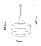 Pendant lamps - Amplex Pendant lamp Dota O - Black (800 mm) 3000K 5030 - product 2