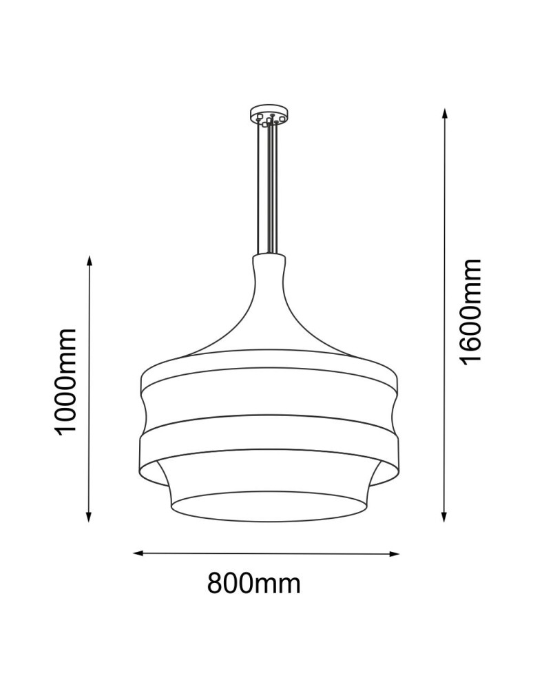 Pendant lamps - Amplex Pendant lamp Dota O - White (800 mm) 3000K 5031 - product kolory-swiatla.pl 2